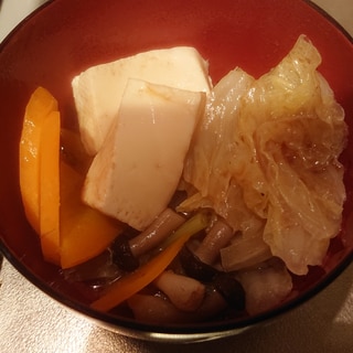 ポン酢野菜スープ